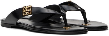 Oblečenie Givenchy Givenchy 4G Liquid Flip-Flops Čierna | BE309TE2CF001, 3