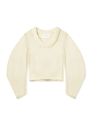 Sveter AXEL ARIGATO Arch Chunky Knit Cropped Sweater Biela | A3340001, 1