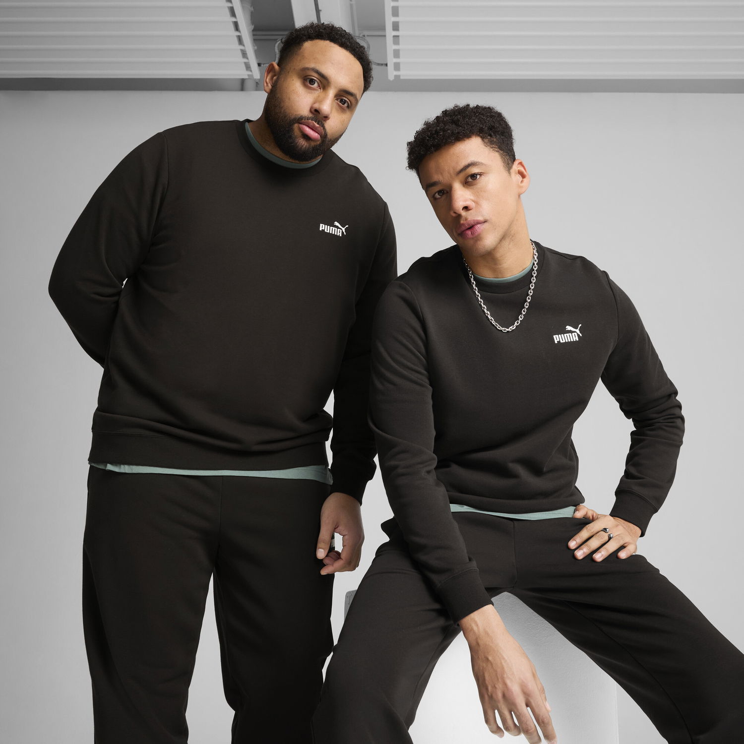 Mikina Puma Essentials Small Logo Crewneck Sweatshirt Čierna | 682564_01, 0