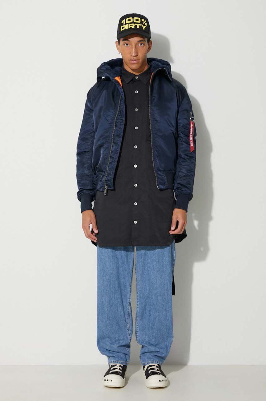 Bomber bunda Alpha Industries Bomber Jacket MA-1 Modrá | 158104.07, 1
