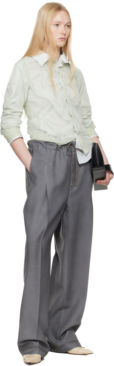 Košeľa Maison Margiela Maison Margiela Layered Gingham Shirt Zelené | S51DT0016 MTJ024, 3
