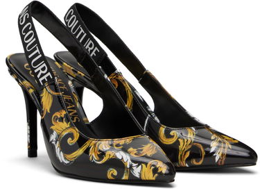 Tenisky a topánky Versace Versace Jeans Couture Chain Couture Scarlett Slingback Heels Čierna | E78VA3S52_EZS366, 3