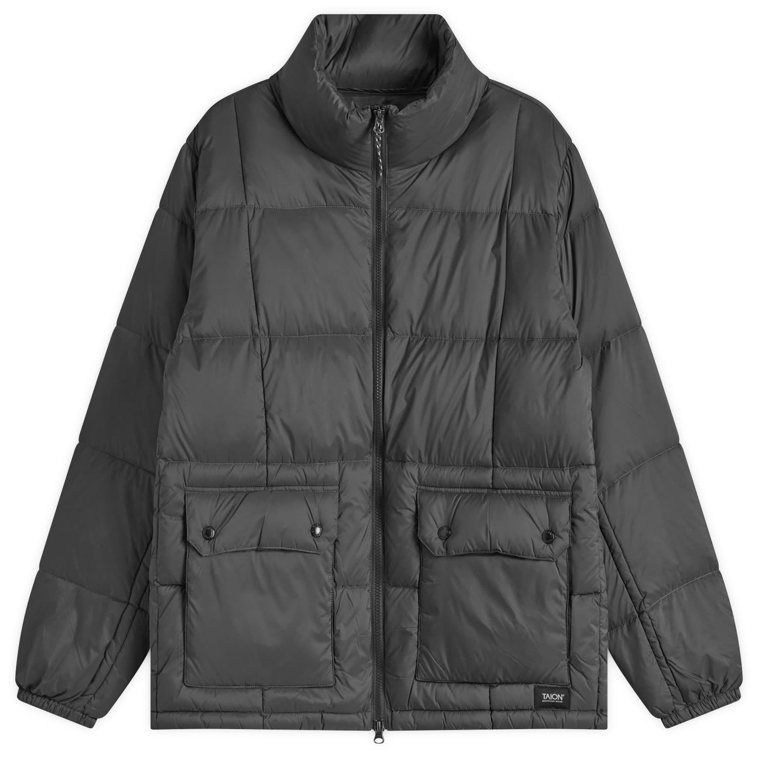 Prešívaná bunda TAION Volume Hooded Down Jacket Čierna | TAION-102VZMT-BLK, 0