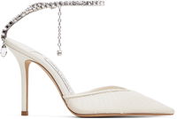Jimmy Choo Saeda 100 Crystal Embellished Mesh Heels