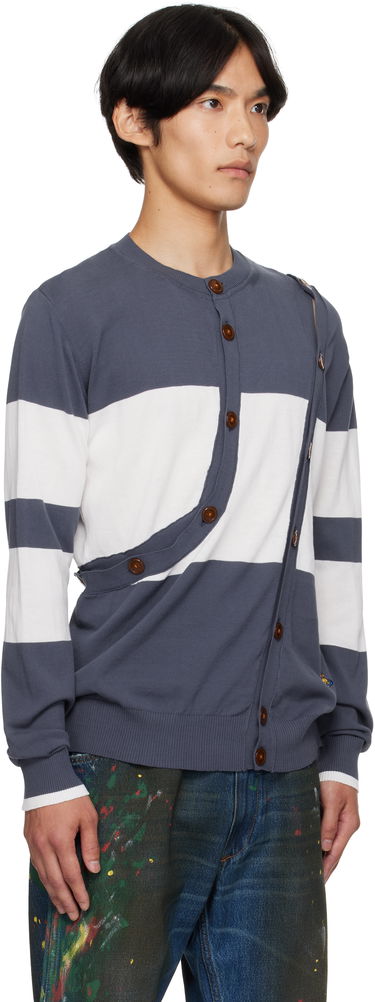 Sveter Vivienne Westwood Vivienne Westwood Ollie Striped Cardigan Navy | 2701002H-Y003F-, 1