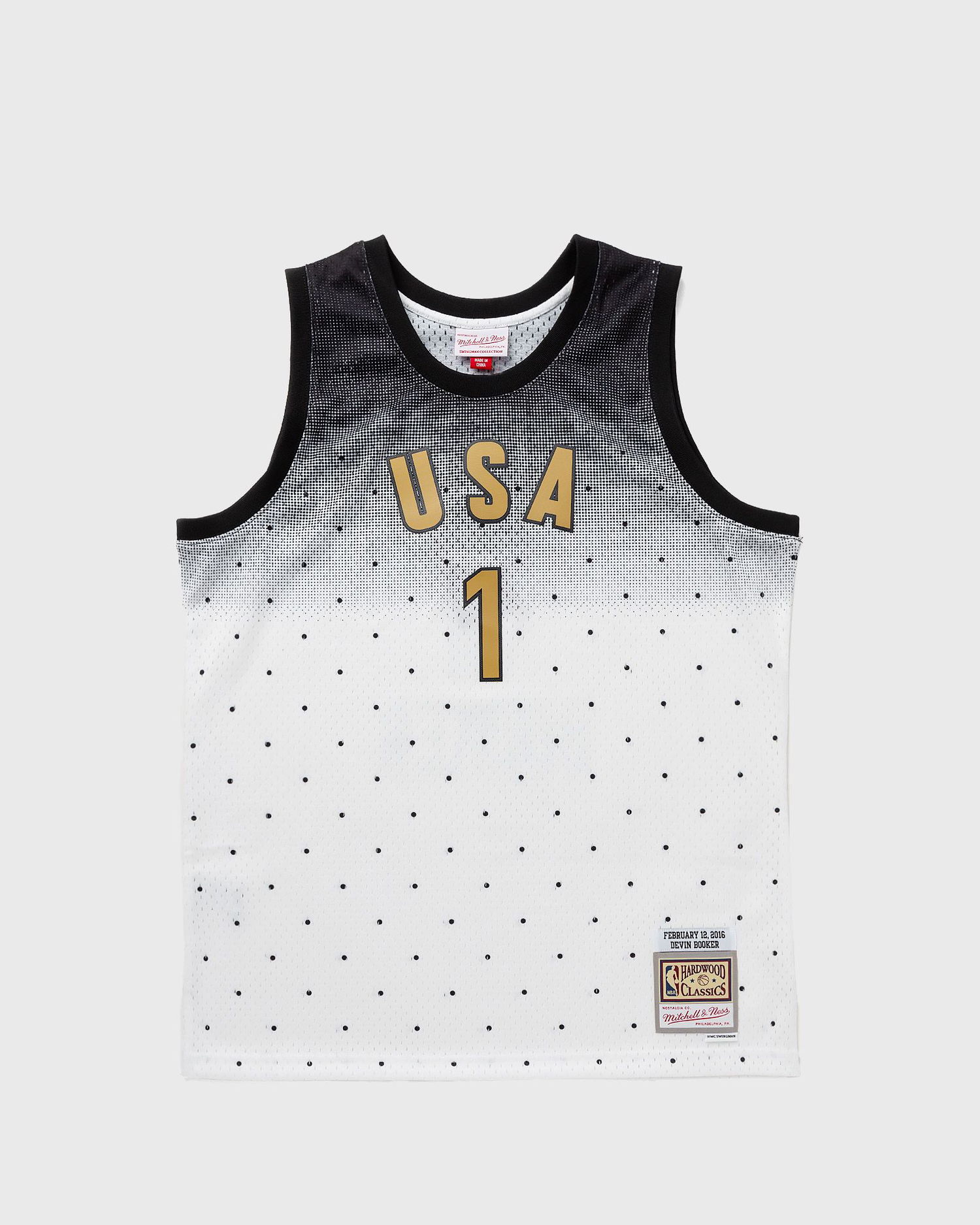 Dres Mitchell & Ness NBA SWINGMAN JERSEY ALL-STAR USA 2016-17 DEVIN BOOKER #1 Biela | SMJY6128-ASG16DBOWHBK, 0