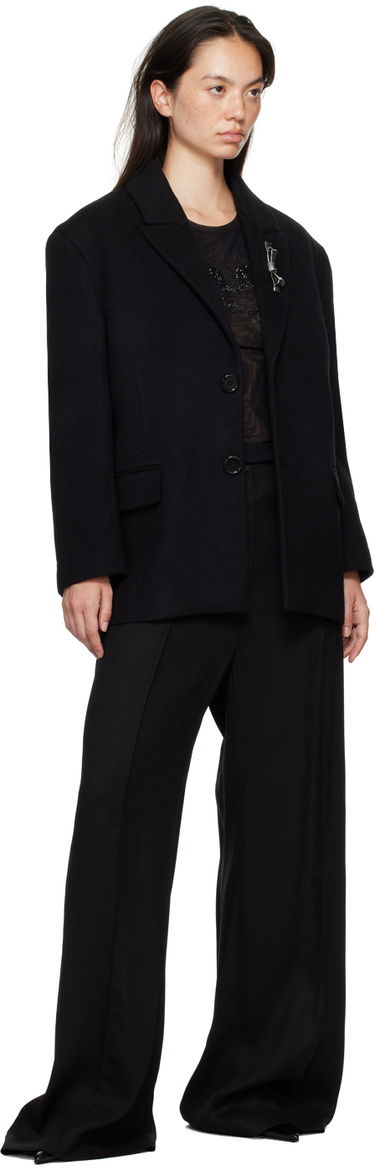 Bunda Blumarine Blumarine Bijoux Pin Blazer Čierna | A422S083A, 3