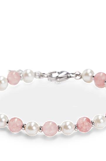 Náramok BOSS Adjustable Bracelet with Pearls and Pink Stones Ružová | 50532461, 1