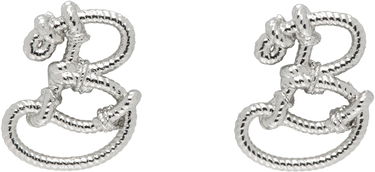 Náušnice Burberry Burberry Small Nautical Knot Stud Earrings Metalická | 8107013, 0