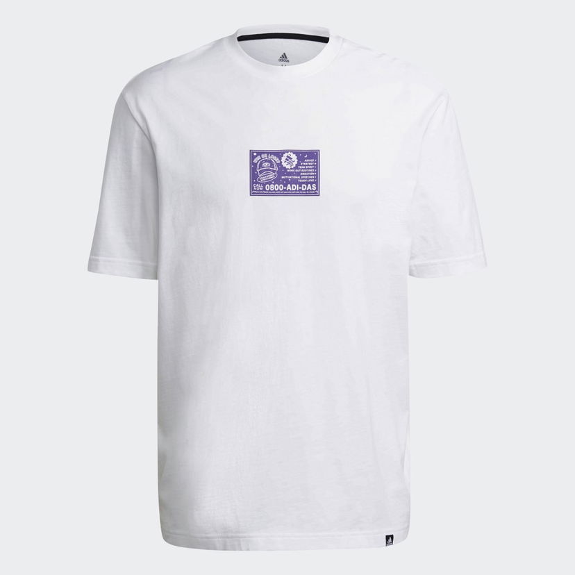 Tričko adidas Performance Psychic Coach Graphic Biela | GN8183