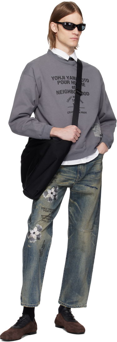 Sveter Yohji Yamamoto Yohji Yamamoto x Neighborhood Edition Long Sleeve Sweatshirt Šedá | HP-T88-995, 3