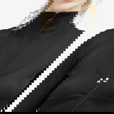 Mikina Courrèges Rib Tracksuit Cropped Jacket Čierna | 423JVE059JS0091-9999, 5