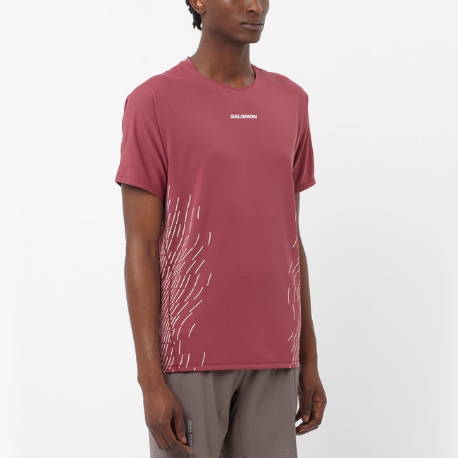Tričko Salomon Sense Aero Graphic T-Shirt Červená | LC2700000