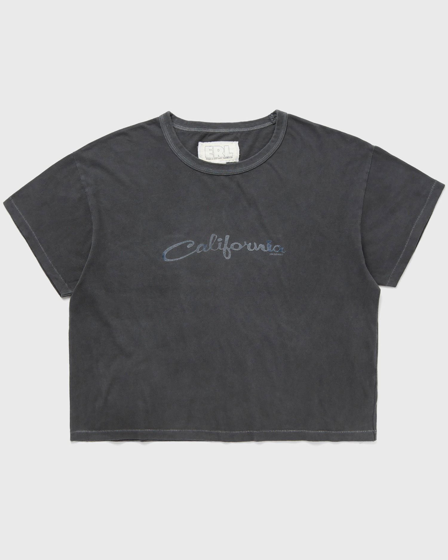 Crop Top ERL California Signature Knitted T-Shirt Čierna | ERL09T005, 0