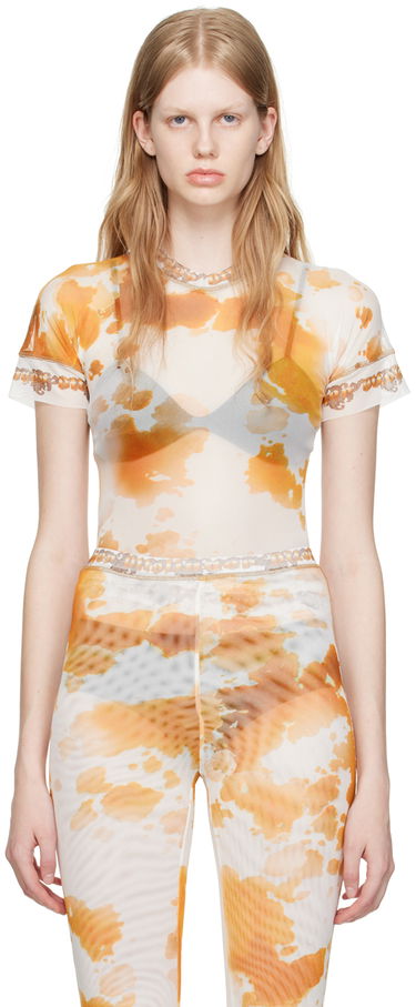 Tričko Ottolinger Ottolinger Exclusive Sheer T-Shirt Oranžová | 100115, 0
