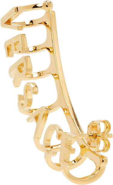 Prsteň Versace Versace Logo Single Earring Metalická | 1019915_1A00620_3J000, 1