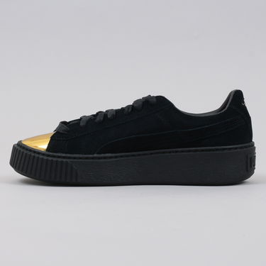 Tenisky a topánky Puma Suede Platform Gold gold - black - black Čierna | 362222 02, 1