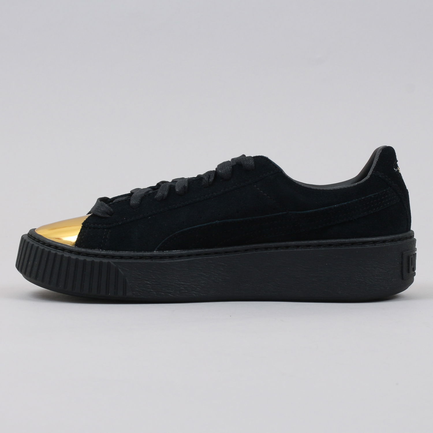 Tenisky a topánky Puma Suede Platform Gold gold - black - black Čierna | 362222 02, 1