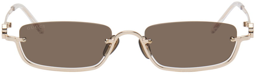 Slnečné okuliare Gucci Rectangular Béžová | GG1278S-001, 0