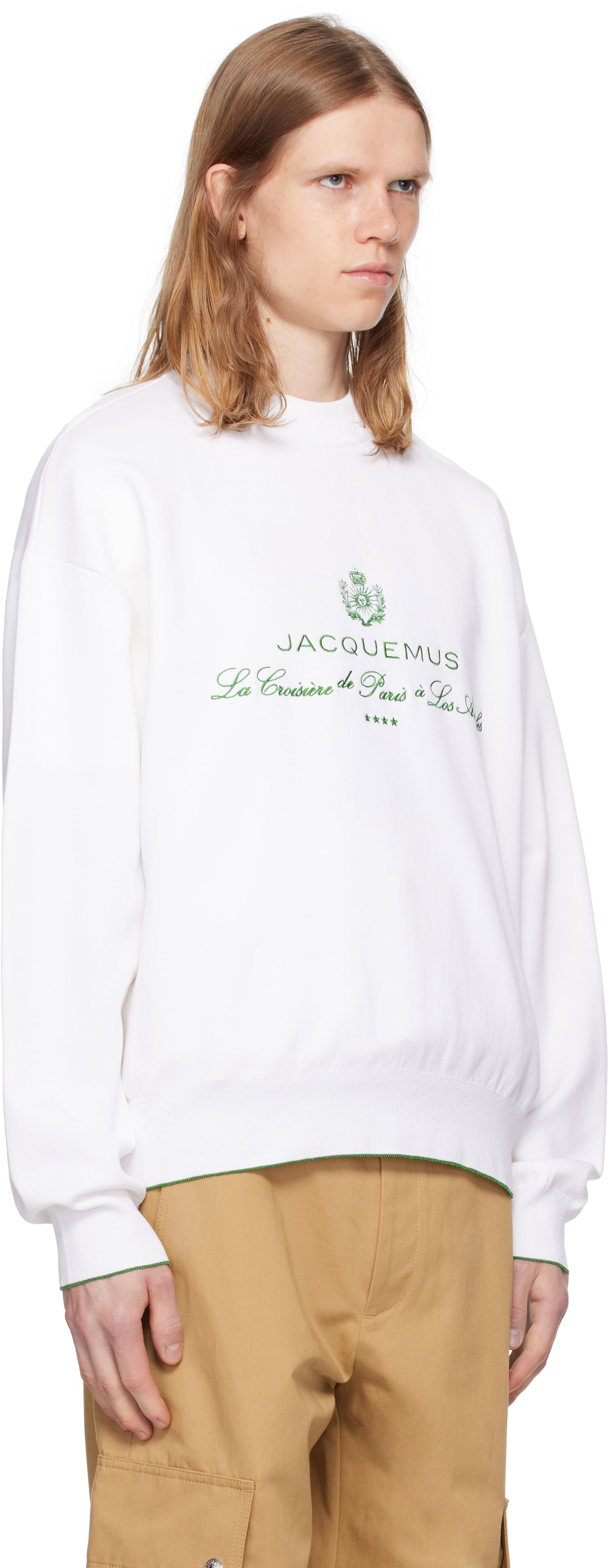 Mikina Jacquemus Jacquemus La Croisière 'The Venice' Sweatshirt Biela | 25E255KN544-2427, 1