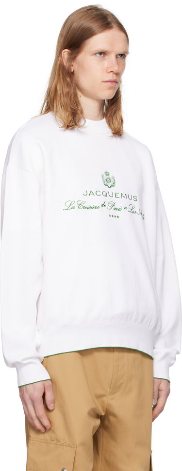 Mikina Jacquemus Jacquemus La Croisière 'The Venice' Sweatshirt Biela | 25E255KN544-2427, 1