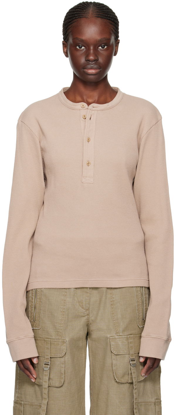 Tričko Acne Studios Fitted T-Shirt Hnedá | CL0263-, 0