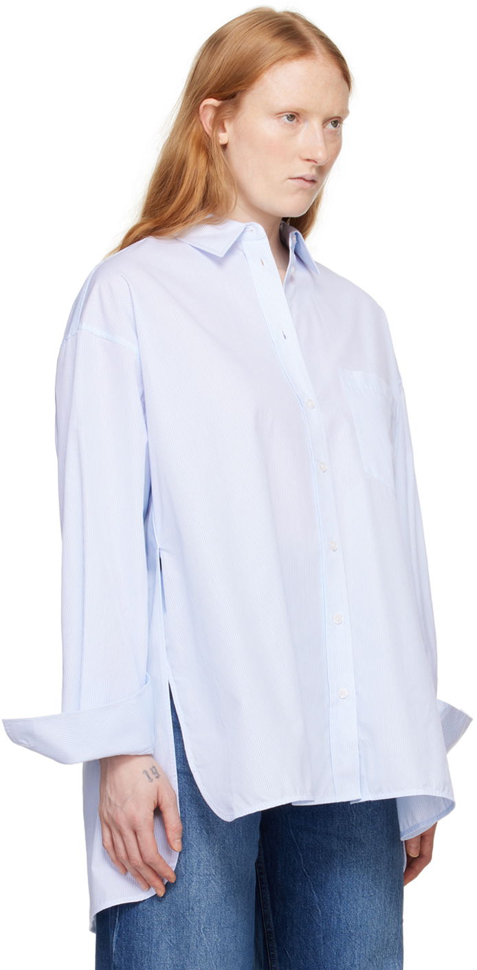 Košeľa Anine Bing Oversized Striped Shirt Modrá | A-07-5830-434, 1