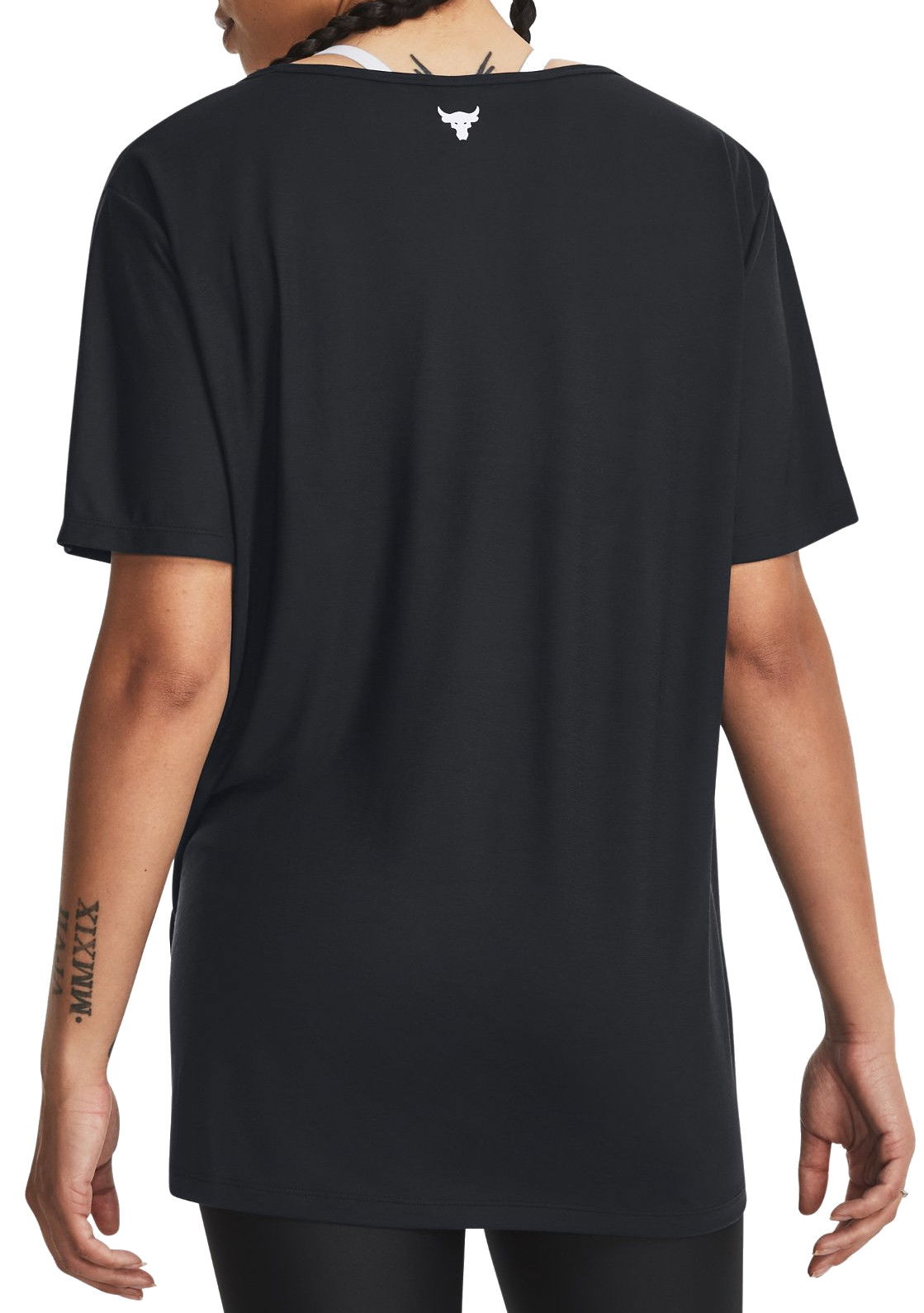 Tričko Under Armour Project Rock Completer Deep V Knotted T-Shirt Čierna | 1380234-001, 1