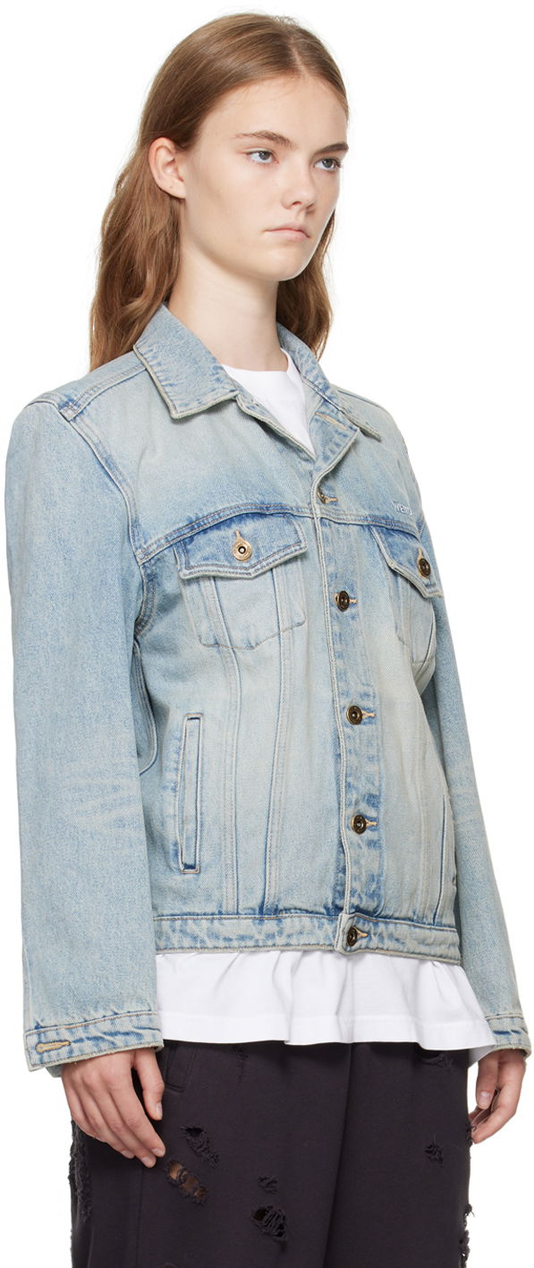 Bunda We11done Washed Denim Jacket Modrá | WD-DJ2-24-348-W-SK, 1