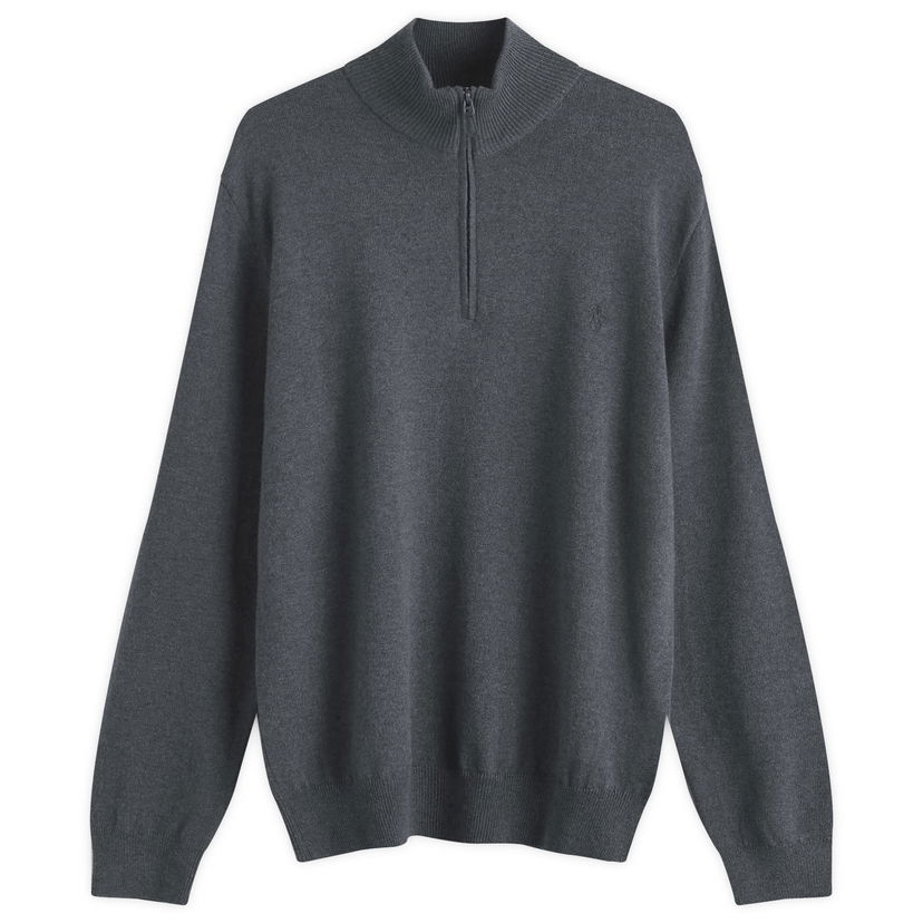 Sveter Polo by Ralph Lauren Half Zip Jumper Šedá | 710876756017