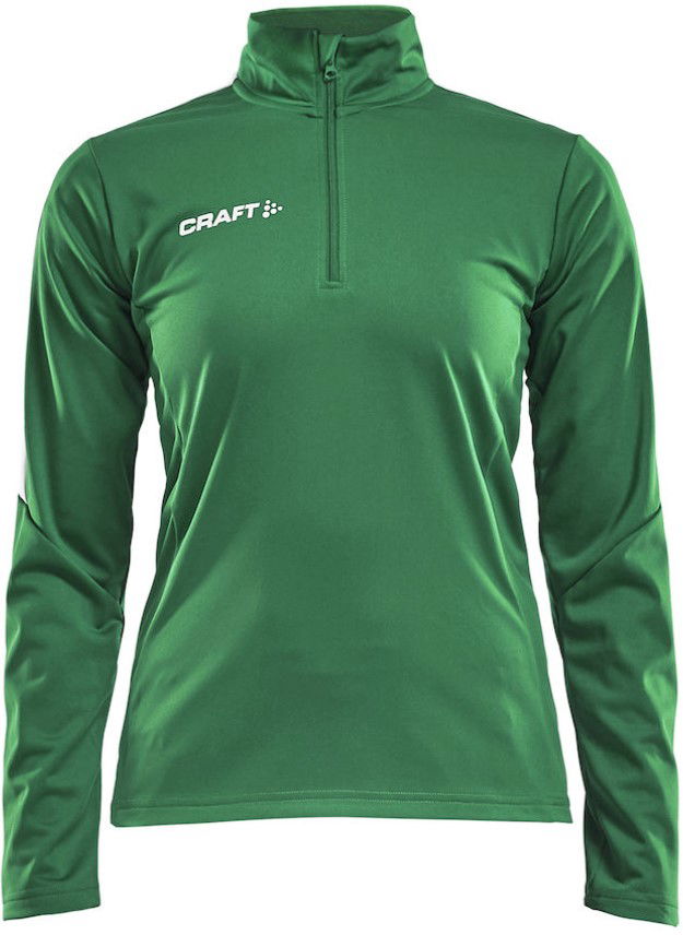 Green Half-Zip Long Sleeve Training Top