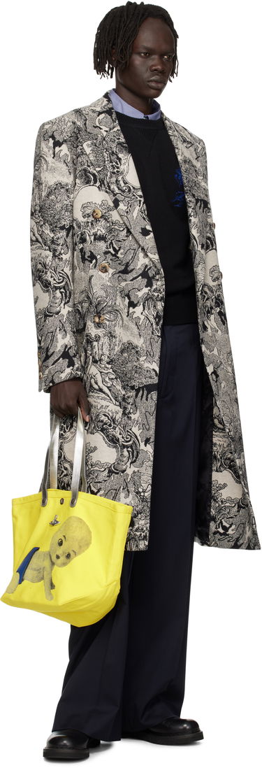 Kabáty Vivienne Westwood Vivienne Westwood Classic Double-Breasted Toile Print Coat Béžová | 2201000H-W017B-, 3