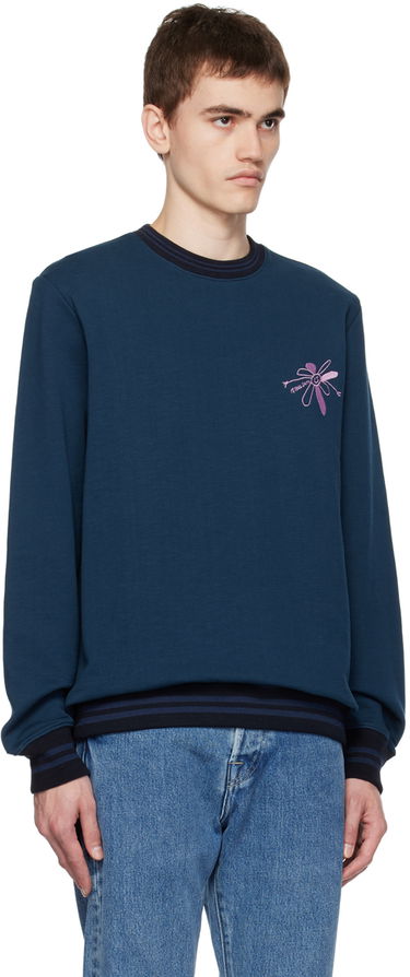 Sveter Paul Smith PS Paul Smith Flower Sweatshirt Modrá | M2R-331Y-LP3881, 1