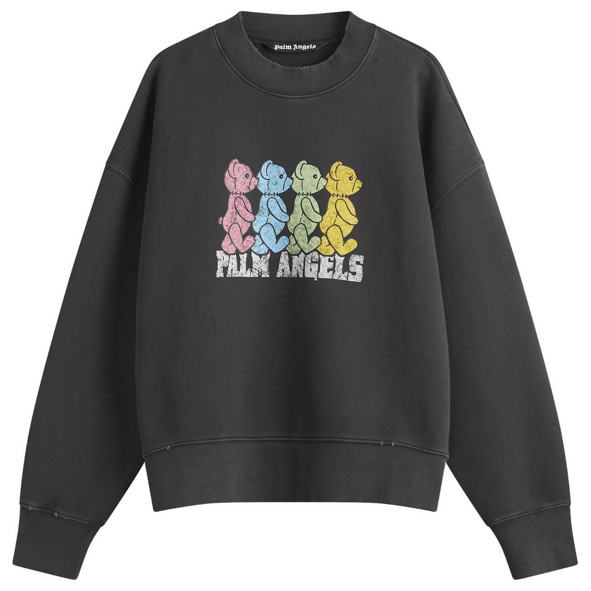 Sveter Palm Angels Palm Angels Crossroad Bears Crew Sweat, Size Large Čierna | PMBA026S25FLE0041084, 1