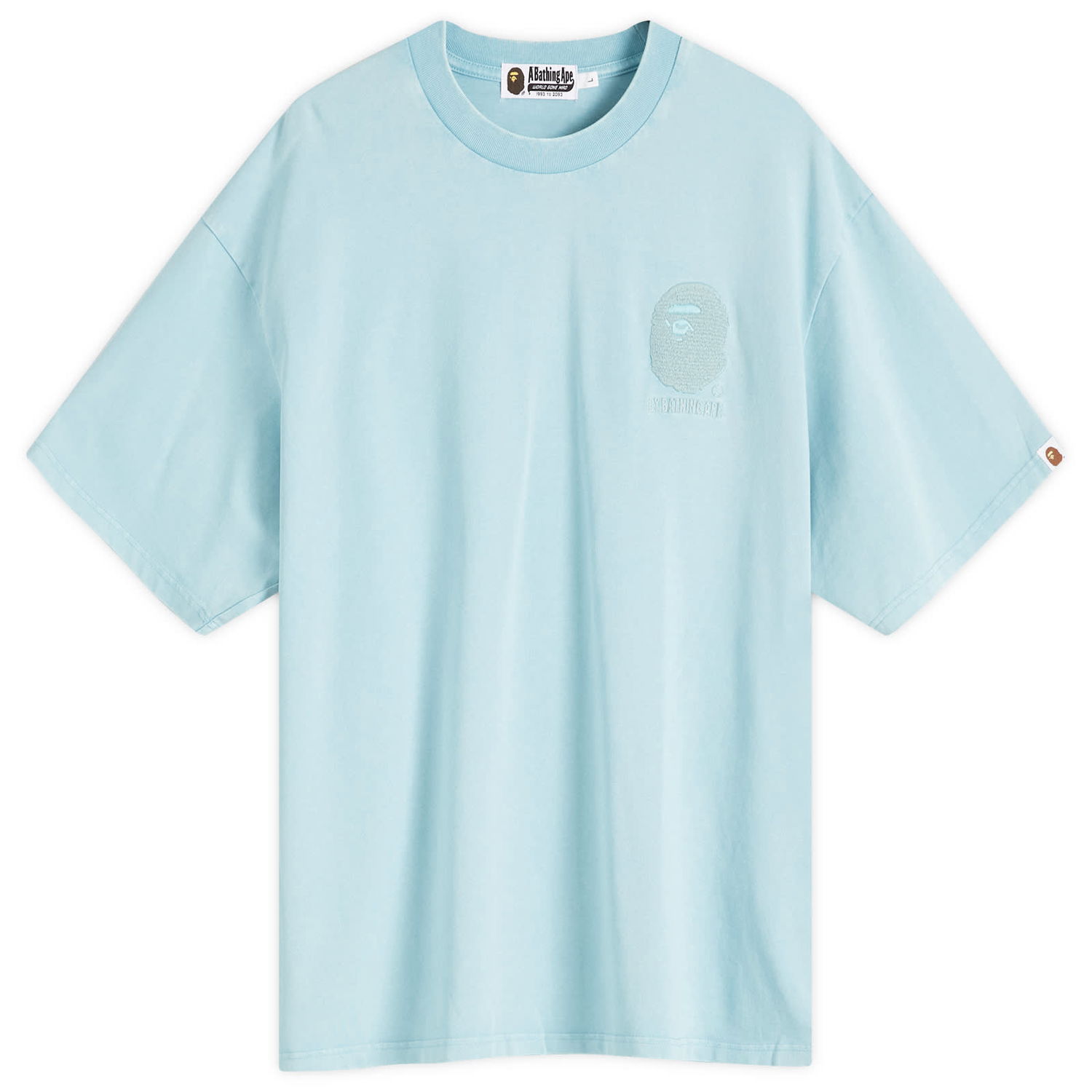 Tričko BAPE A Bathing Ape One Point Acid Wash T-Shirt Tyrkysová | 001CSK301301M-BLU, 0