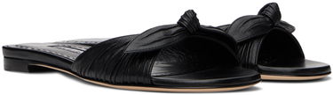 Doplnky Manolo Blahnik Manolo Blahnik Lollo Knotted Leather Slides Čierna | 224-1605, 3