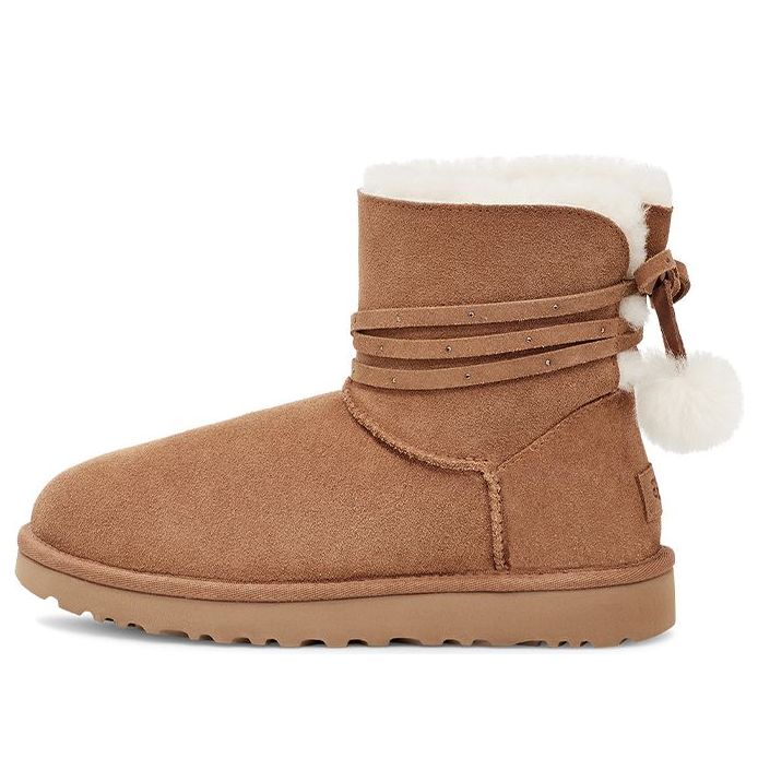 Tenisky a topánky UGG Mini Bailey Bow Pom Boots Hnedá | 1125382-CHE