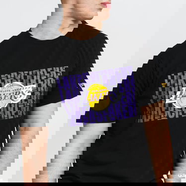 Tričko New Era NBA Wordmark Repeat Tee LA Lakers Čierna | 12590885, 2