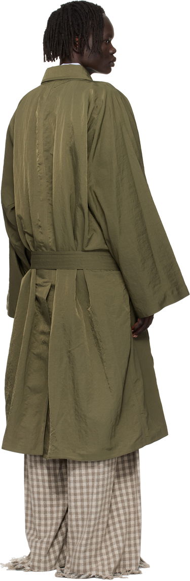 Trenčkot HED MAYNER Hed Mayner Crinkled Trench Coat Zelené | HMMB10043A-HB219, 2