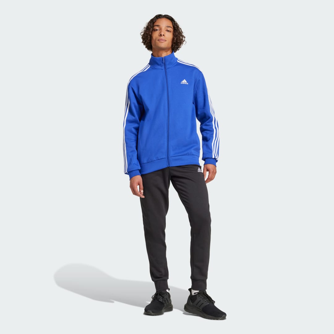 Súprava adidas Performance 3-Stripes Fleece Tracksuit Modrá | IY6665, 0