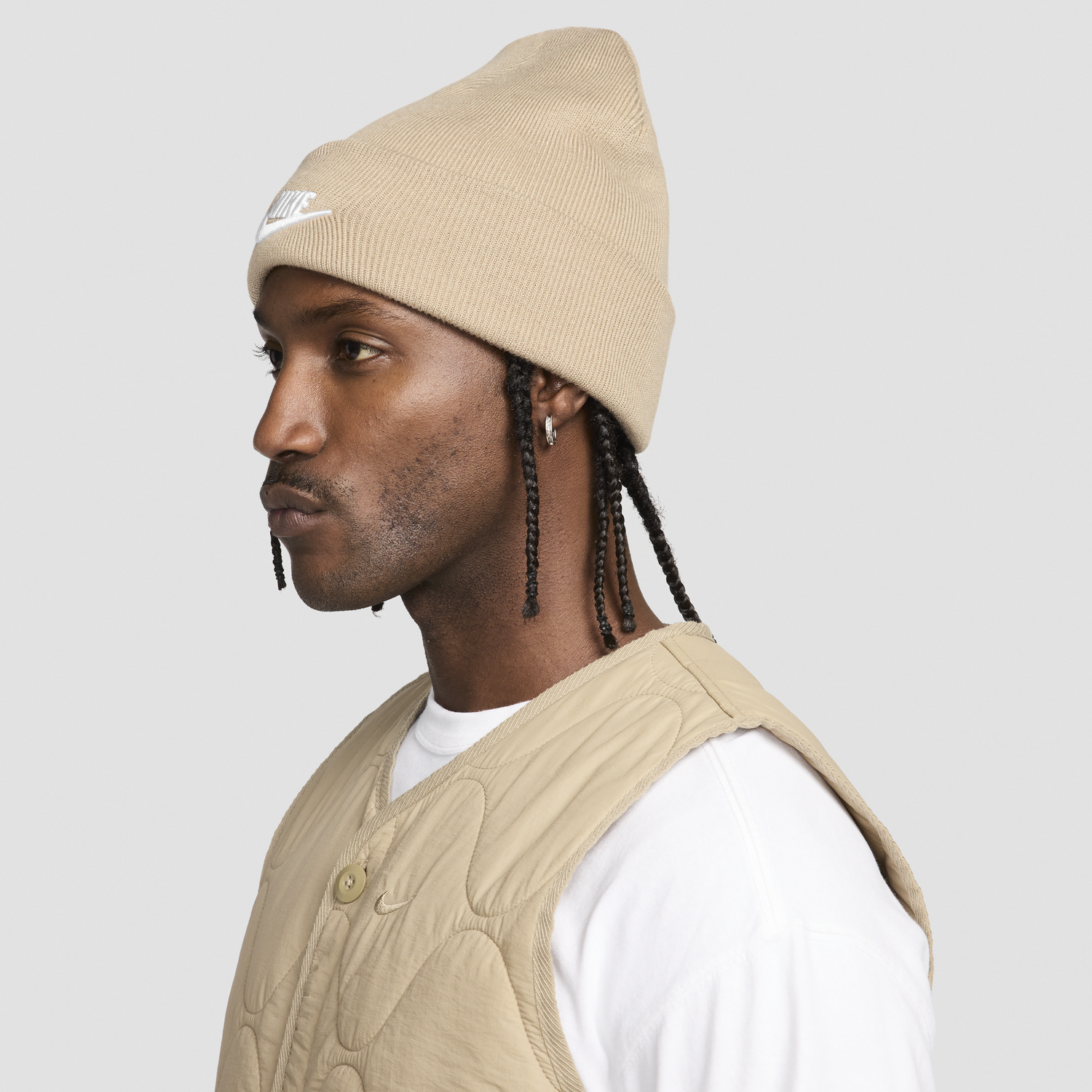 Kulicha Nike Nike Peak Futura Beanie Béžová | HF0186-247, 1