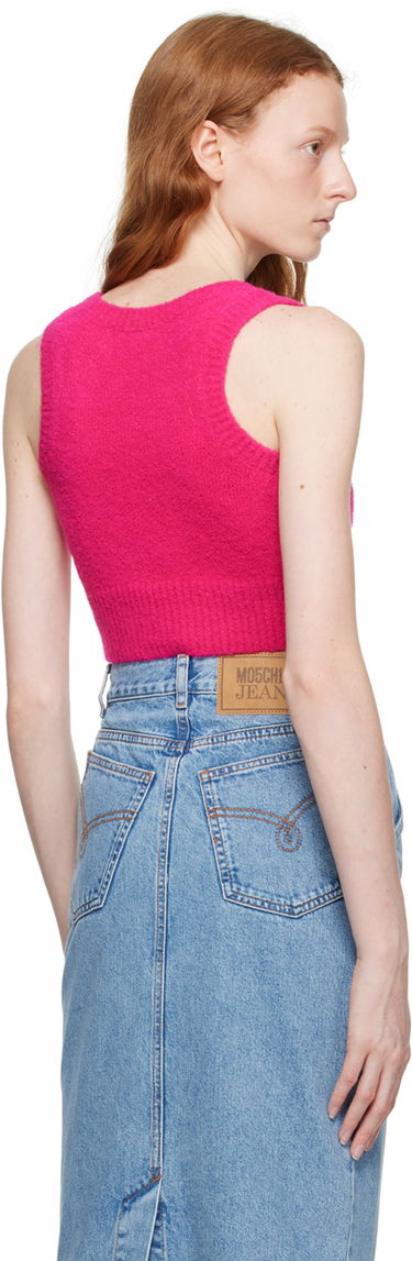 Tielko Moschino Jeans Patch Knit Tank Top Ružová | 0880 8204, 2