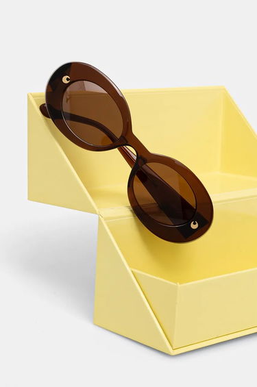 Slnečné okuliare Nanushka Nanushka Giva Oval Sunglasses Hnedá | NW23CRSG00776, 2