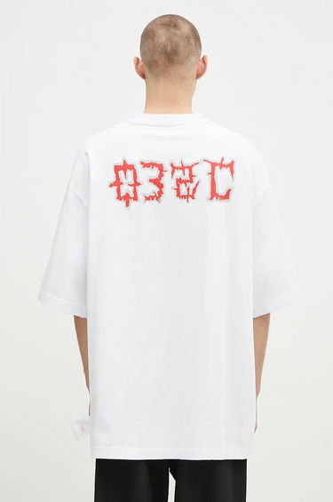 Tričko 032C On Fire Oversized T-Shirt Biela | F24.URC.0152.100, 0