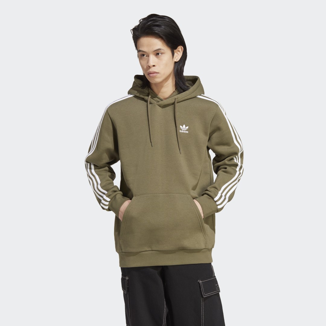 Mikina adidas Originals Adicolor Classics 3-Stripes Hoodie Zelené | IB1415, 0