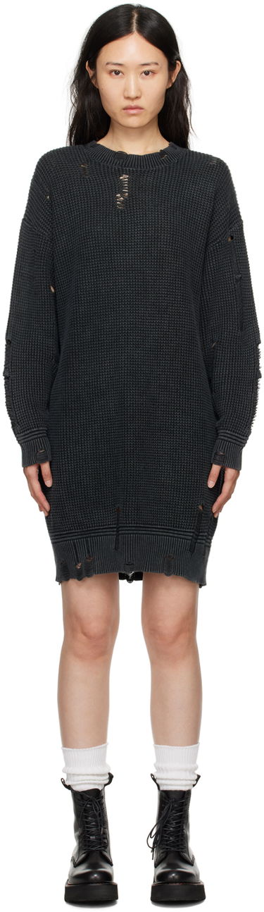 Šaty R13 R13 Oversized Distressed Sweater Dress Šedá | R13WY242-Y054B, 0
