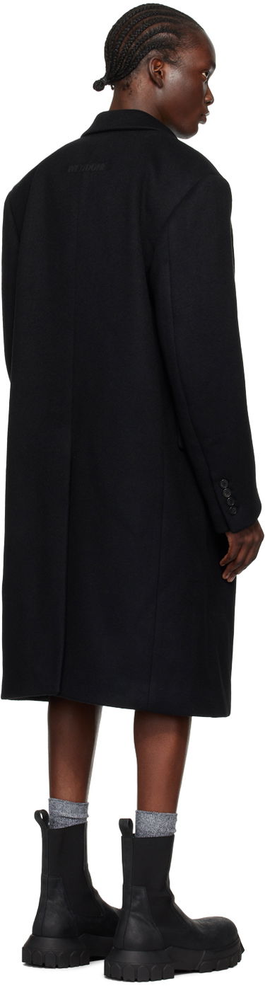 Kabáty We11done Double-Breasted Wool Coat Čierna | WD-CT2-24-068-M-BK, 2
