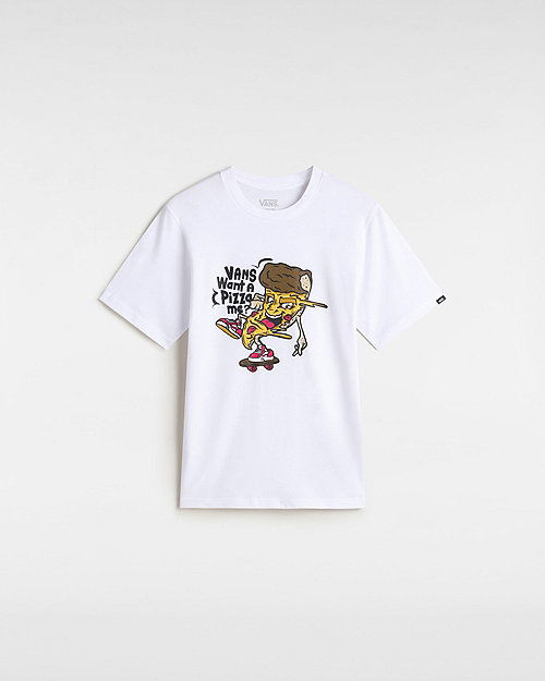 Tričko Vans Vans Kids Pizza Me T-Shirt (8-14+ Years) Biela | VN000NQ2WHT, 0