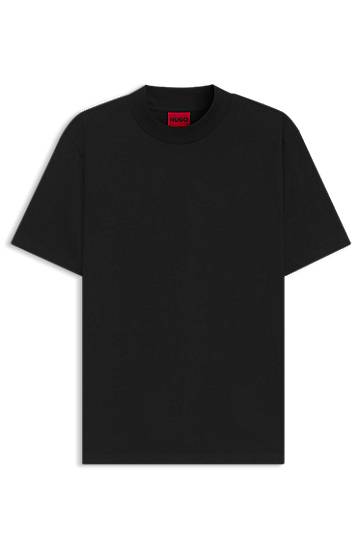 Tričko BOSS Slim Fit Stretch Cotton Stand Collar T-Shirt Čierna | 50542968, 0