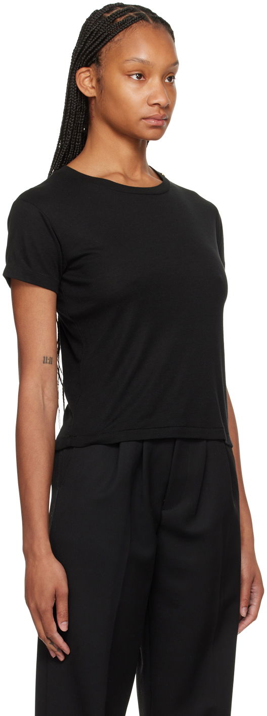 Tričko Anine Bing Fitted Crewneck T-Shirt Čierna | A-08-2279-000B, 1